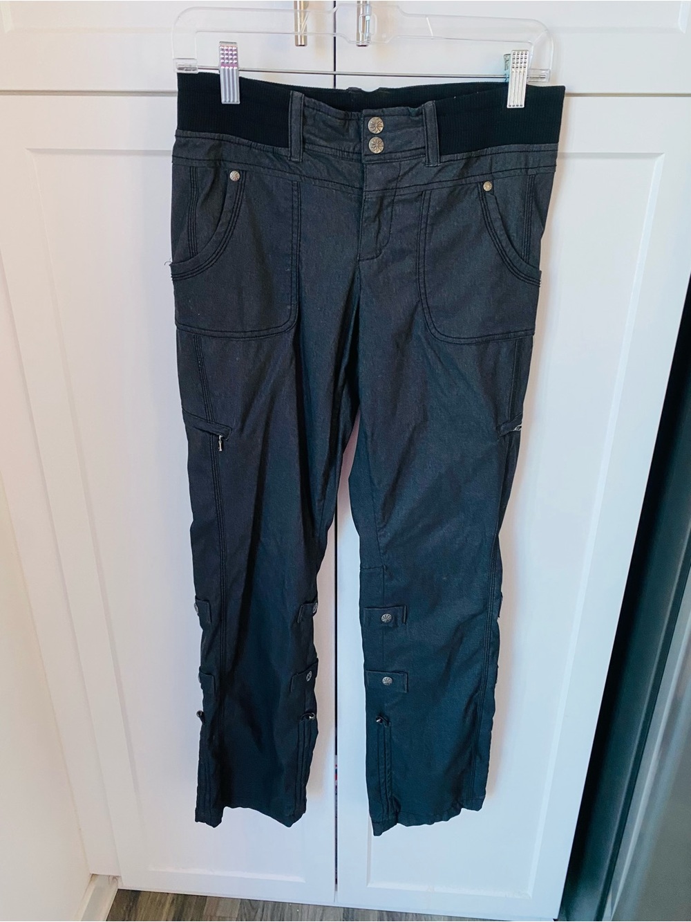Athleta womens size 2 black hiking workout pants breathable